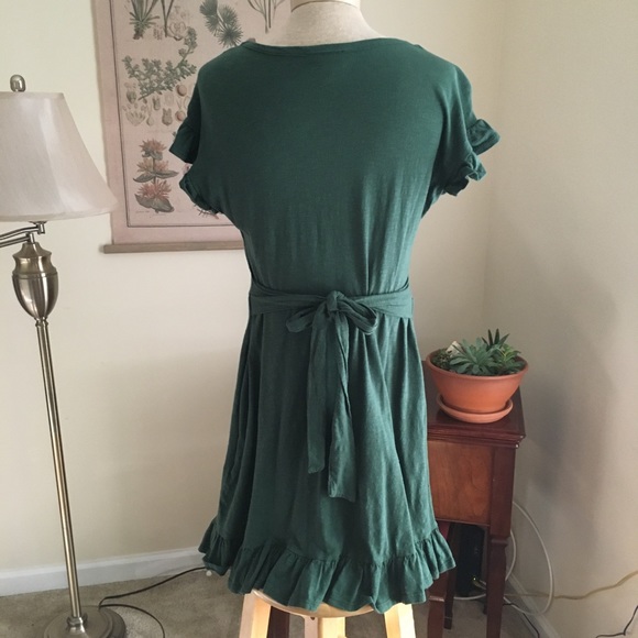 ModCloth Green Ruffle Dress - Picture 3 of 6